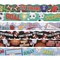 6 Rolls 234 Feet Sports Scalloped Bulletin Board Borders Strips for Classroom, Whiteboard Chalkboard School Decorations (78 3 Foot Strips)